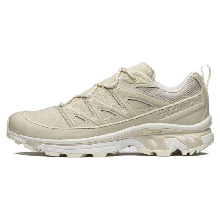 SALOMON Xt-6 Leather Lace-Up Comfortable Versatile Durable Breathable Lightweight Low-Top Outdoor Functional Shoes Unisex Shoes Vanilla 472948