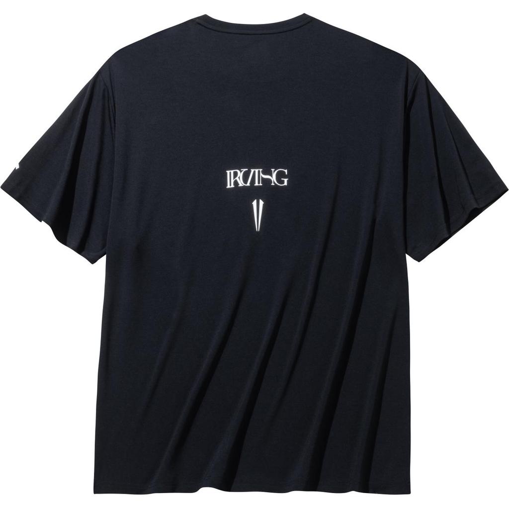 Anta Kyrie Irving Series Letter Round Neck Comfortable Versatile Breathable Short Sleeve T-Shirt Unisex Tops Basic-Black 172431108-4