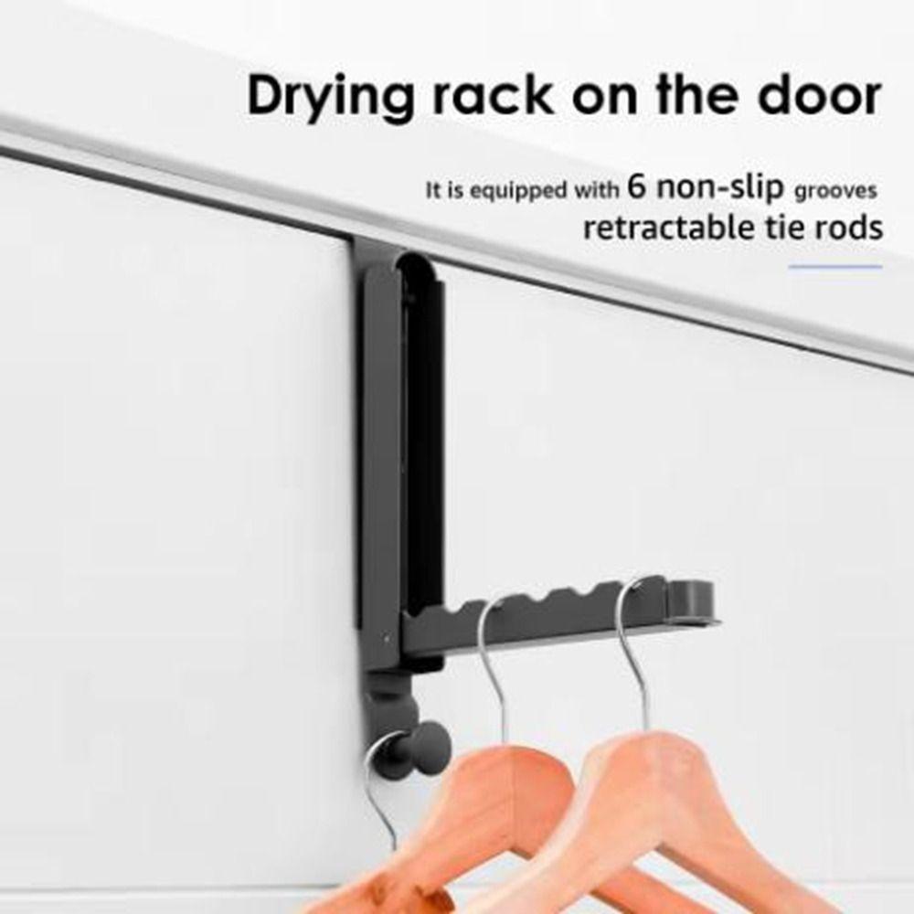 Heavy Duty Folding Clothes Drying Rack No Drilling Clothes Storage Hook Cabinet