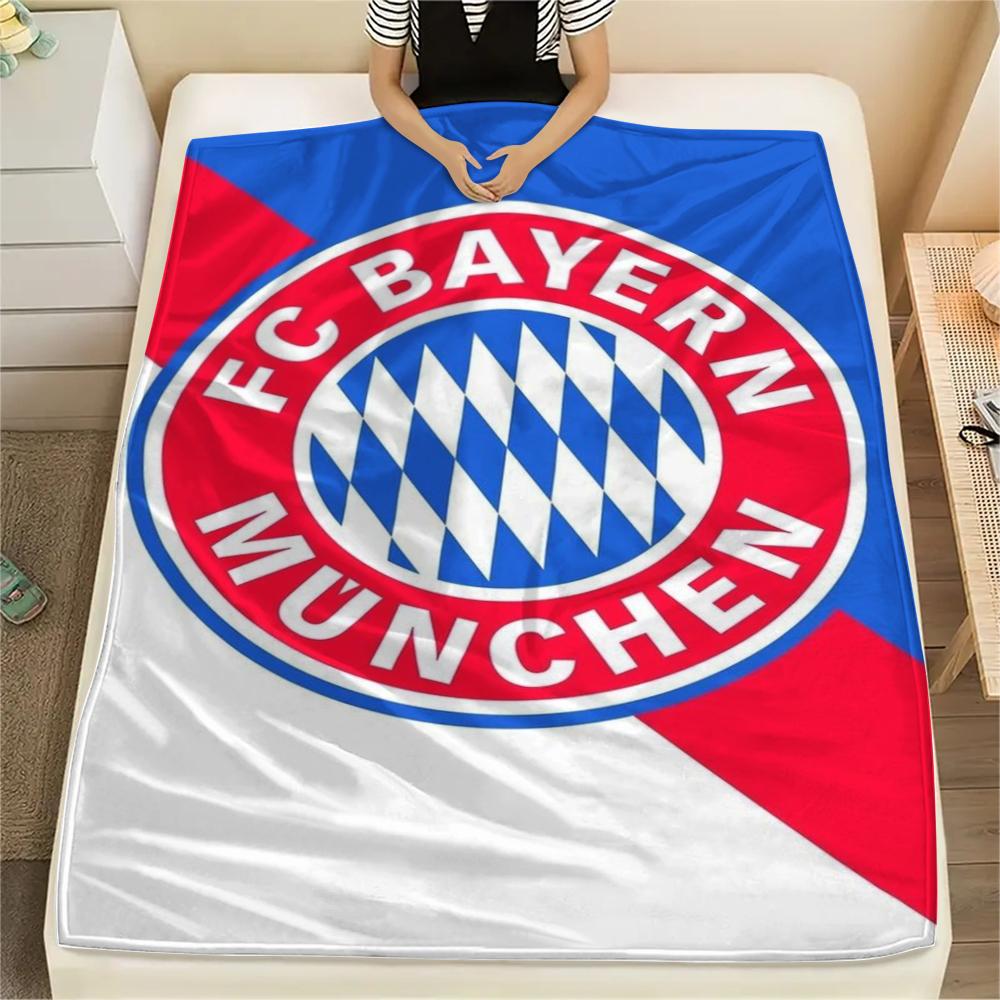 1pc FC Bayern Munich Print Flannel Blanket, High quality Comfortable for All Seasons, Home Decor, Warmth and Comfort, Perfect for Christmas Gifts48