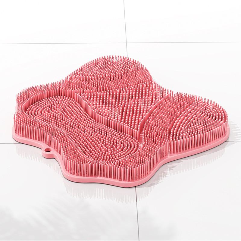 Household Bathroom Products Blue Pink Gray Bathroom Antislip Mat Suction Cups Wash Foot Pad Massage Shower Mat Bathroom Mat