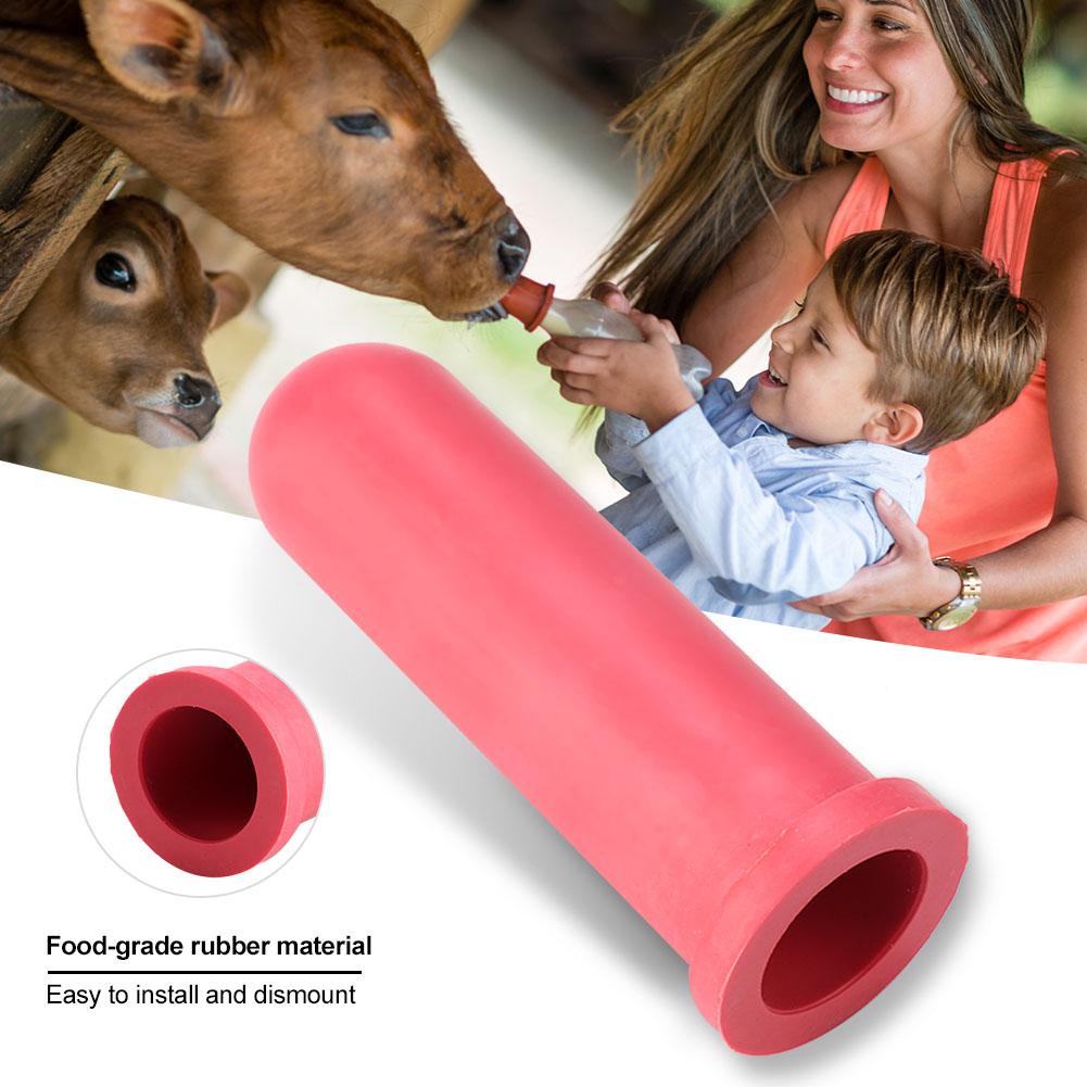 5pcs Animal Feeding Supplies Little Cow Calf Milk Nipple 10cm Length Rubber Milk Drink Nipples
