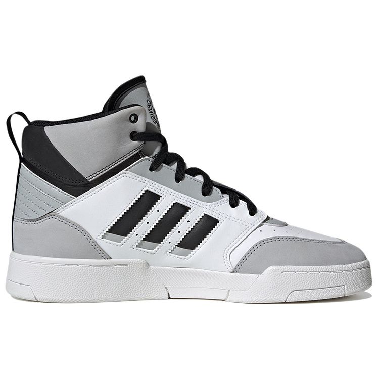 Adidas Originals Drop Step XL Synthetic Leather Non-Slip Durable Lightweight High-Top Skate Shoes Unisex Skate Shoes Black White Gray IG4802