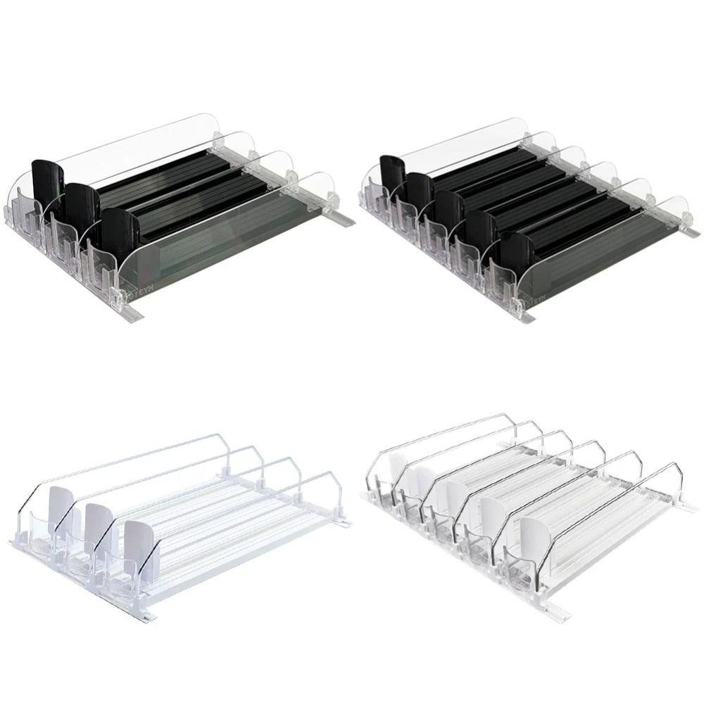 Spring Push Can Organizer Self-Pushing Beverage Pusher Shelf Storage Shelf Can Shelf Pusher Water