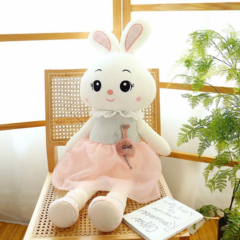 Rabbit Skirt Plush Toys Stuffed Dolls Sofa Room Decoration Kids Girl Gifts