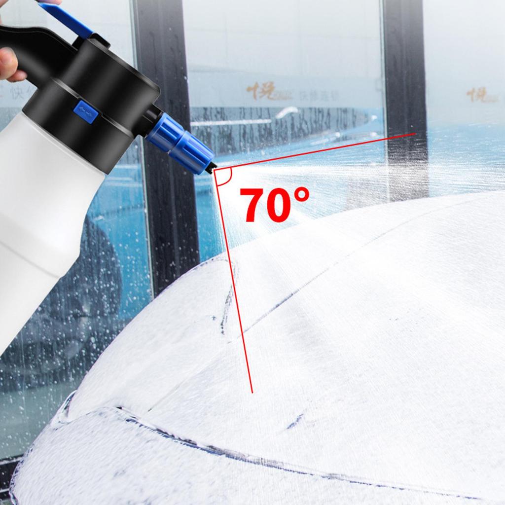 1.5L Electric Foam Sprayer for Car Detailing Washing Cleaning Gardening Electric Pump Foam Sprayer for Watering Plants