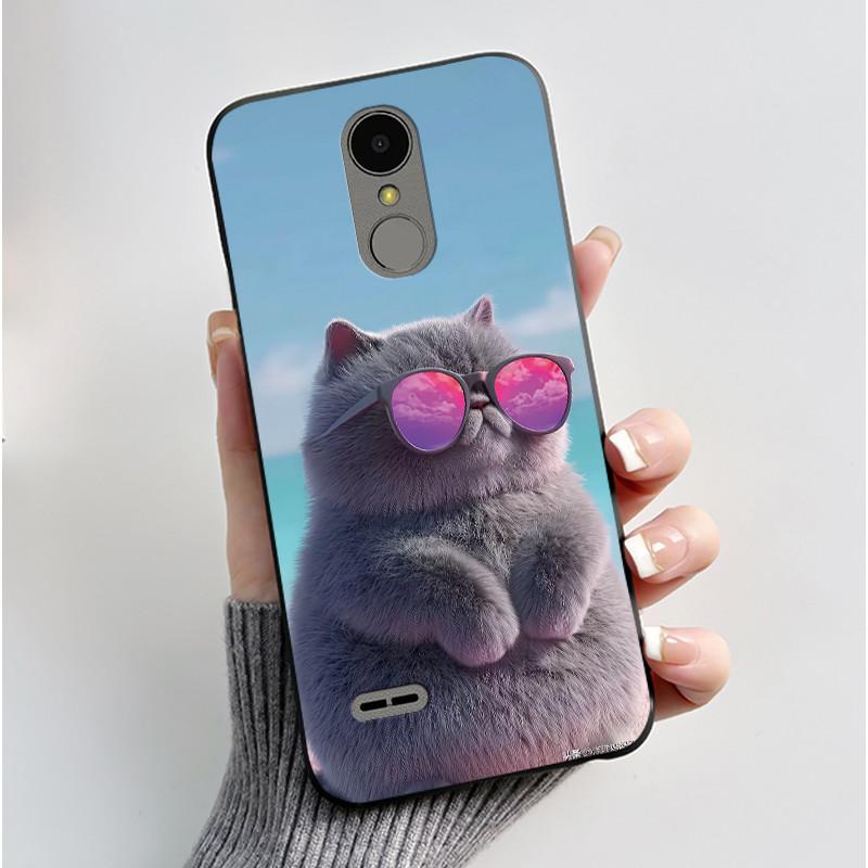 Чехол для LG K4 2017 X230/LG K8 2017 X300 Тонкий Чехол Эстетичный Роскошный Милый Крутой Мальчики Девочки Черный Матовый Мягкий Силикон Задняя Крышка