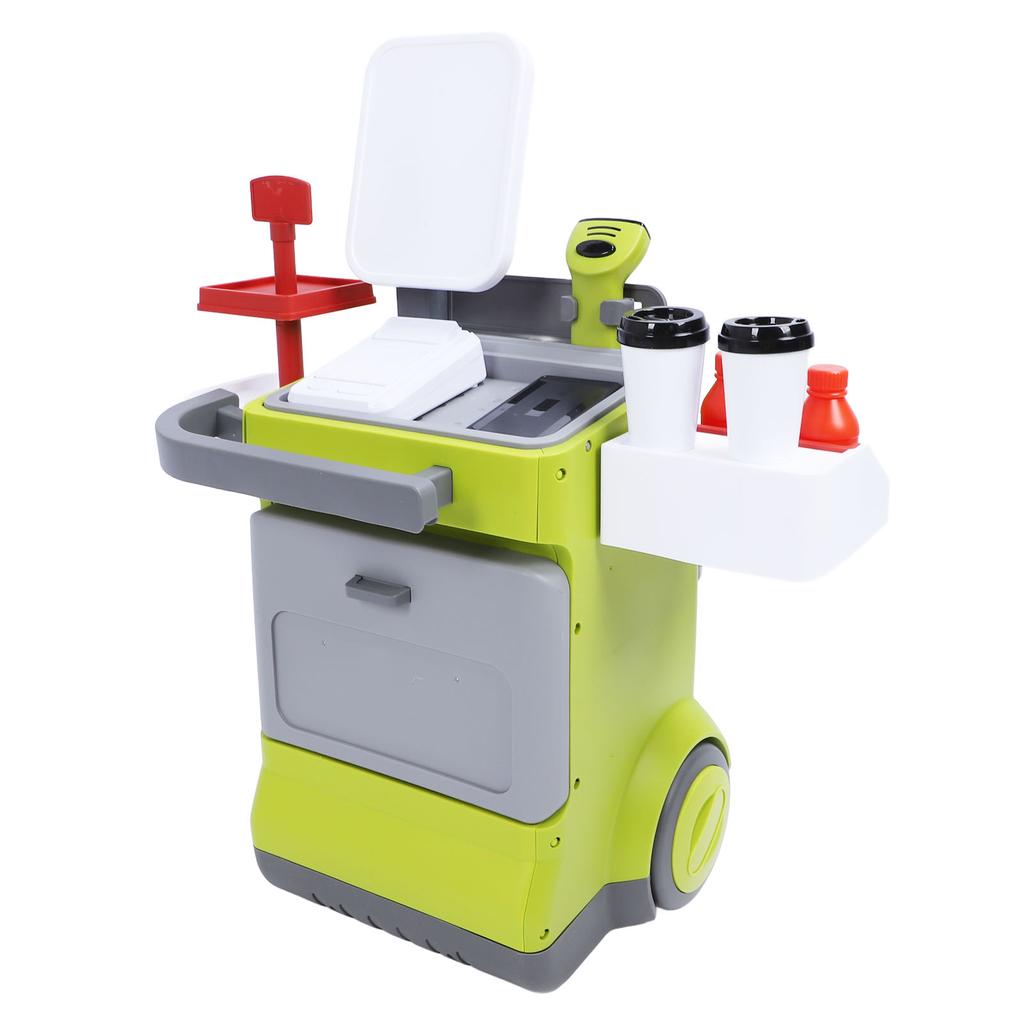 Ролевые игры Игрушечный набор кассового аппарата Образовательный интерактивный калькулятор Кофемашина Холодильник