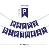 Birthday Party Decoration Small Sapphire Blue Flag Children'S Birthday Party Venue Layout Banner Customization