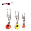 FTK 5шт красный и синий крючок для лески с вращающейся ручкой и зажимом, используемый для рыбалки