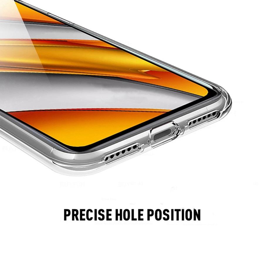 360 Полный Защитный Чехол Для Xiaomi Poco M6 X6 C65 X7 F7 Redmi 13C 9C A3 14C Note 14 8 9 10 12 Pro 13T 11T 14T 13 11 Lite Двусторонний Прозрачный Чехол