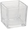 Matsuno Hobby Glass Container Square Stylish Cube Flower Vase H6 X W6 X D6cm FR-1286