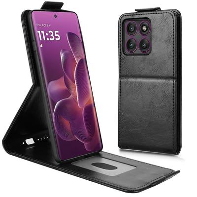 Чехол-подставка для Motorola Edge 60 Pro 5G с магнитной застежкой, вертикальный откидной, кожаный чехол для телефона с держателем для карт