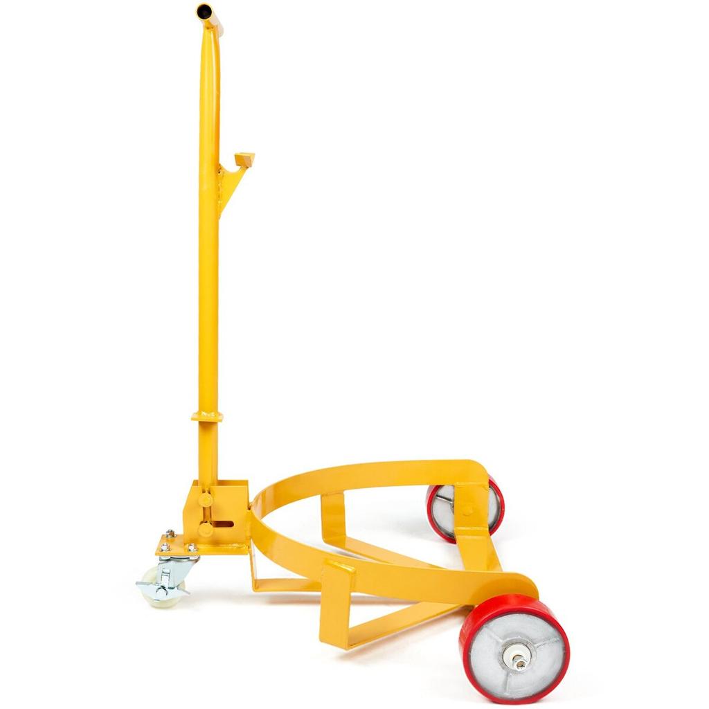 55 Gallon Drum Dolly, 1200 lbs Load Capacity, Barrel Dolly Cart Drum Caddy Round Dolly Steel Low Profile, Heavy Duty Steel Frame with Adjustable