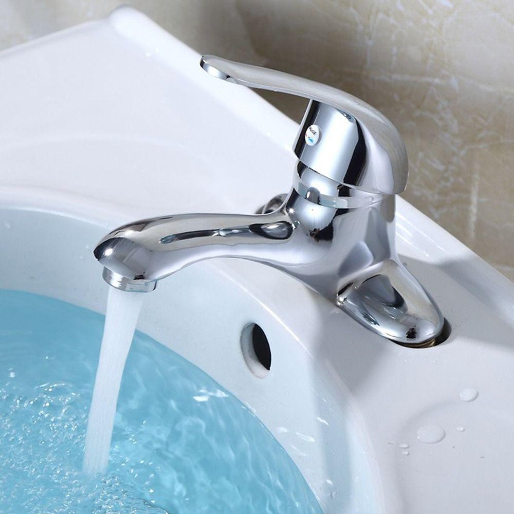 Quick Open Bathroom Taps Hot and Cold Wash Sink Tap Modern Basin Faucet
