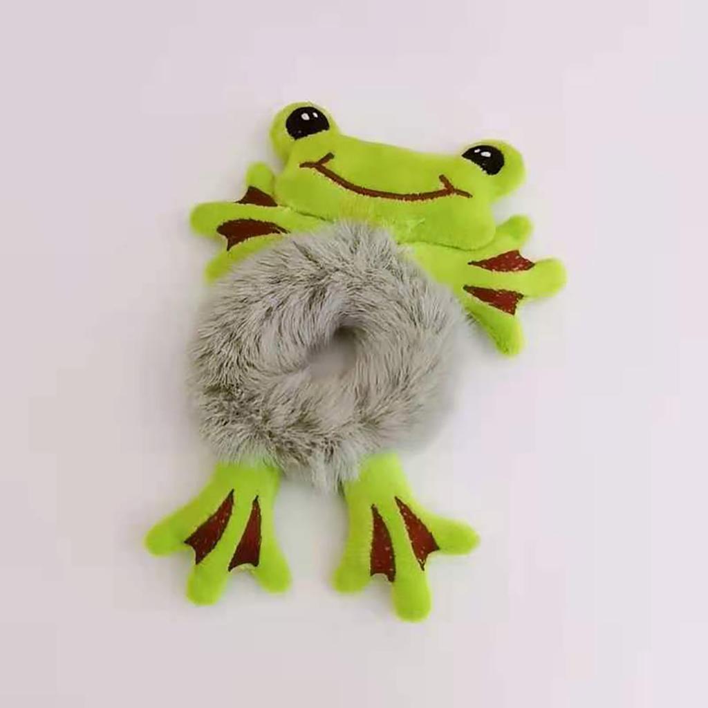 2025 Женская мода плюшевая резинка для волос Милая 3D мультяшная резинка для волос с мешочком из конского хвоста