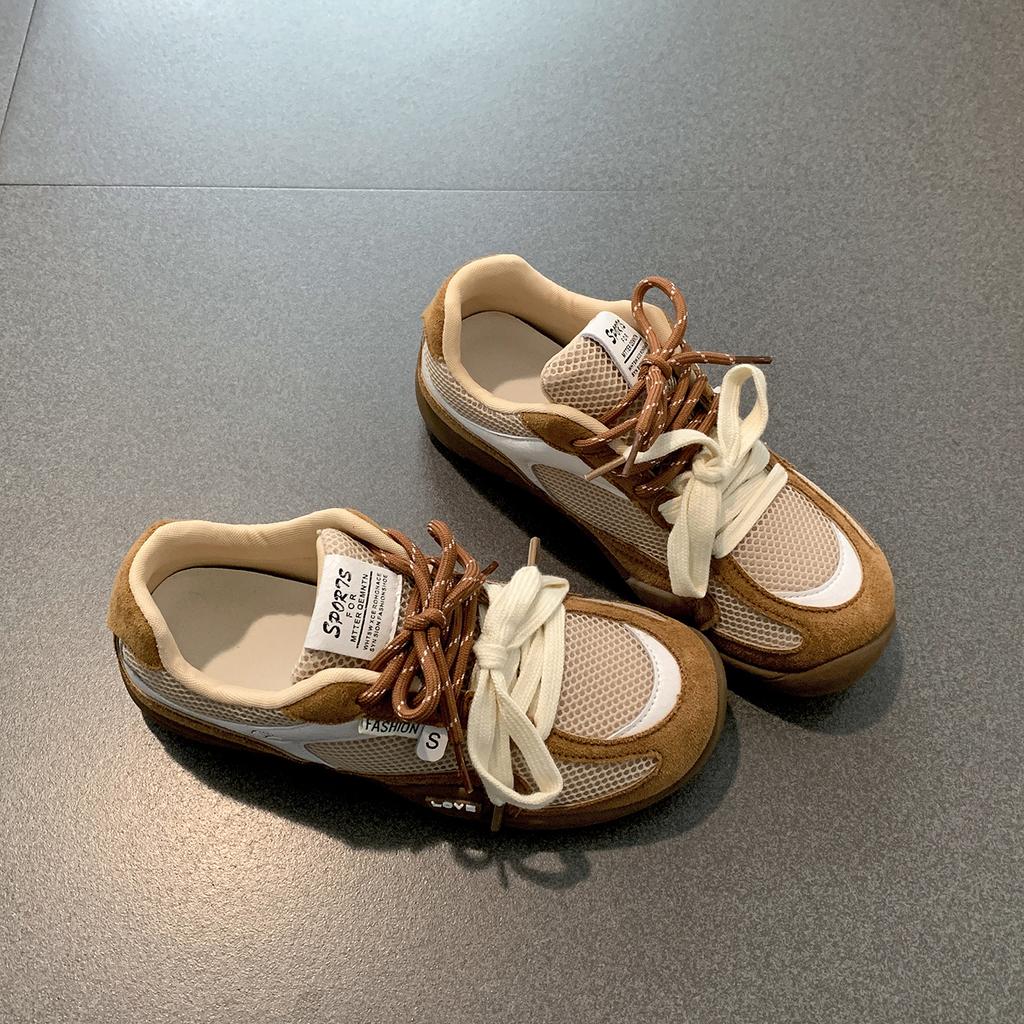 Queen Fan Retro Breathable and Lightweight Sneakers Women's 2025 New Summer Flat-bottomed Versatile Forrest Gump Training Shoes