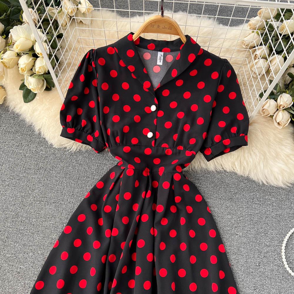 RUGOD Маленькое шифоновое платье Fresh Mori Super Fairy, темпераментное платье с V-образным вырезом, среднее и длинное платье феи Platycodon, платье для французского чая-брейка