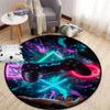 3D Game Controller Round Carpet, Area Rug, Living Room Bedroom Kid Room Circle Play Decor Gift
