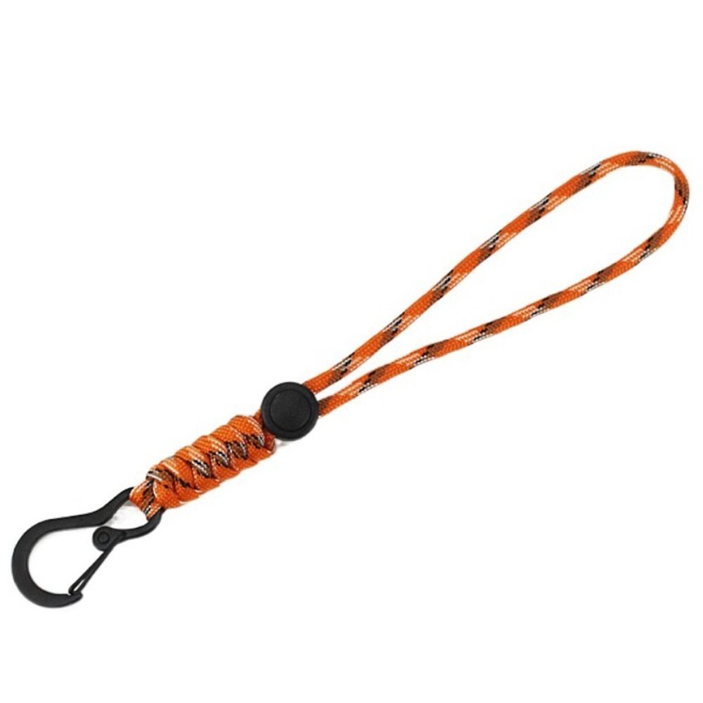 Anti-lost Braided Woven Keychain High Strength Paracord Keychain Parachute Cord Carabiner Camping