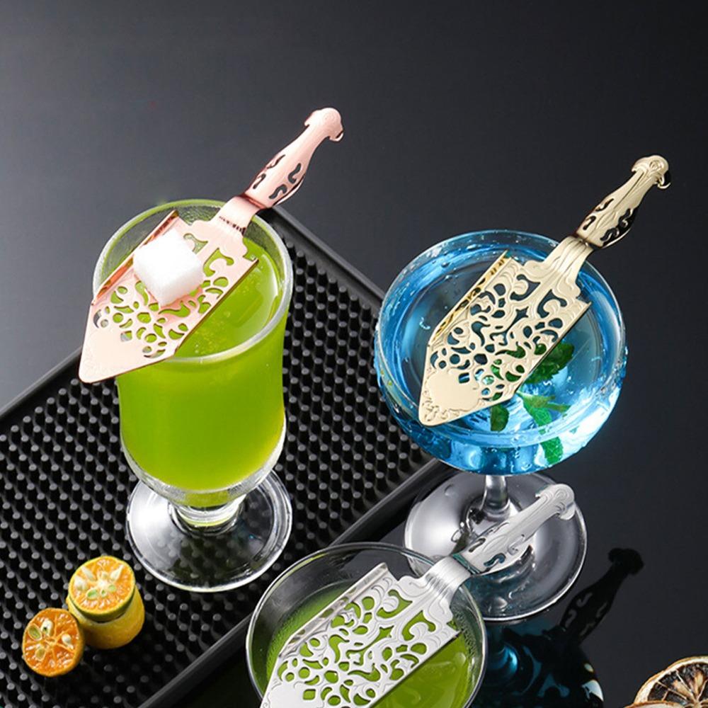 Vintage Absinthe Filter Spoon Hollow Design Strainer Spoon Wormwood Cocktail Spoon Cocktail Bars