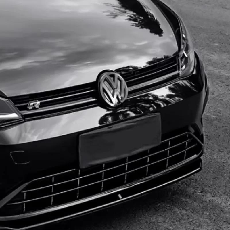 YKPSC1 2026 Hot Emblems For VW Volkswagen Jetta MK5 Golf Volkswagen Golf POLO MK6 MK7 MK7.5 ABS 3D Glossy Black Front Badge Emblem Repl