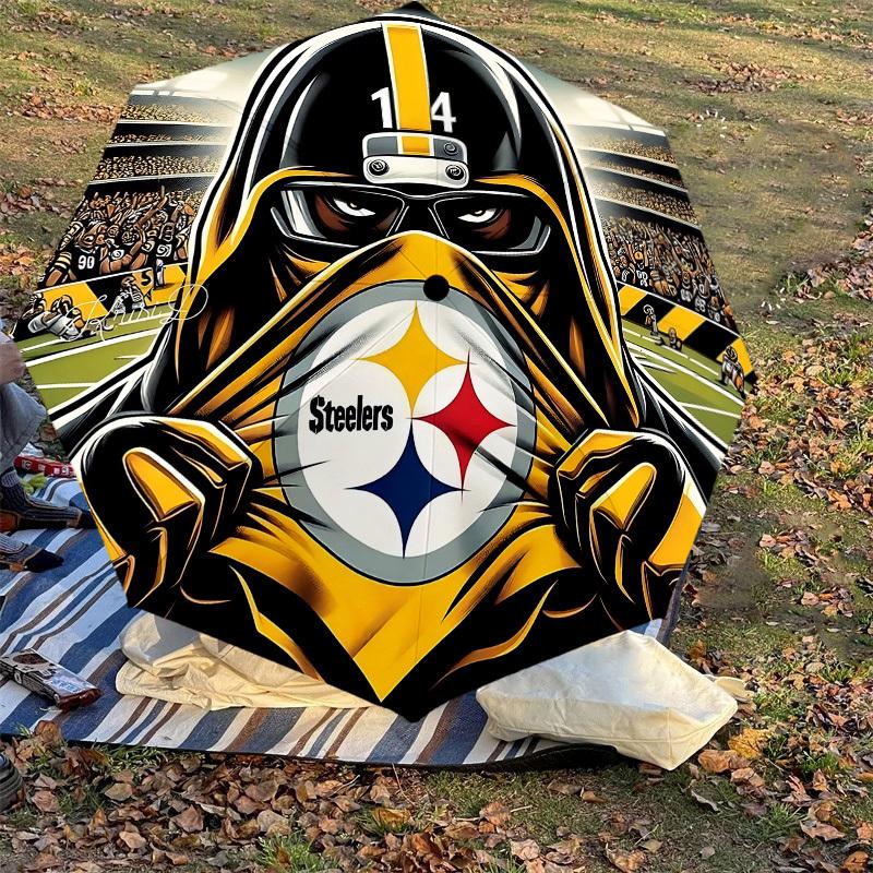 1PC Steelers 14 Umbrella-8-Rib Reinforced, Automatic Open, Lightweight & Durable, Cute Fashion Accessory for Outdoor-P92