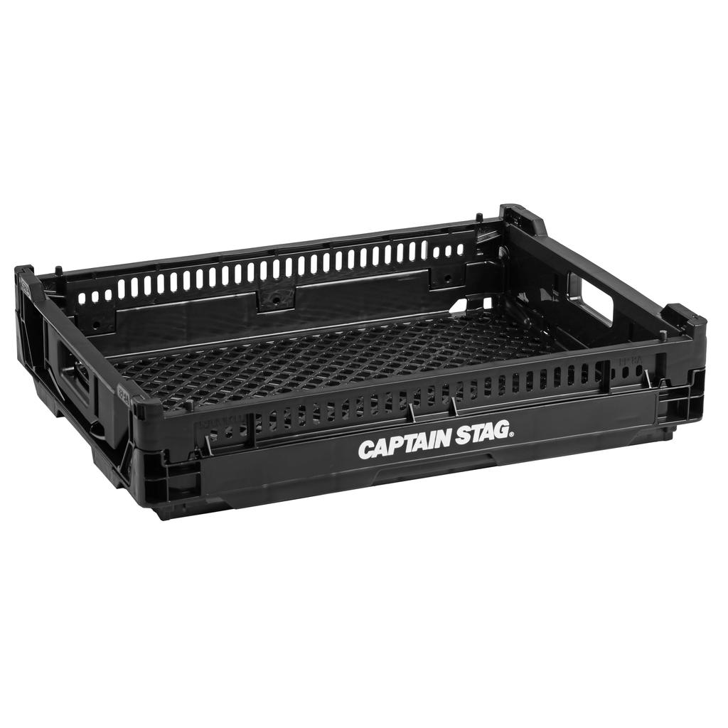 Captain Stag Oricon Foldable FD Mesh 8L Made in (CAPTAIN STAG) Container, Container, Small, Capacity, Japan, Black, UY-7078