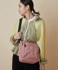 Anello TRACK ATH1812Z Vertical Shoulder Bag, A5 Size, Water-Repellent, Multi-Storage, Nude Pink