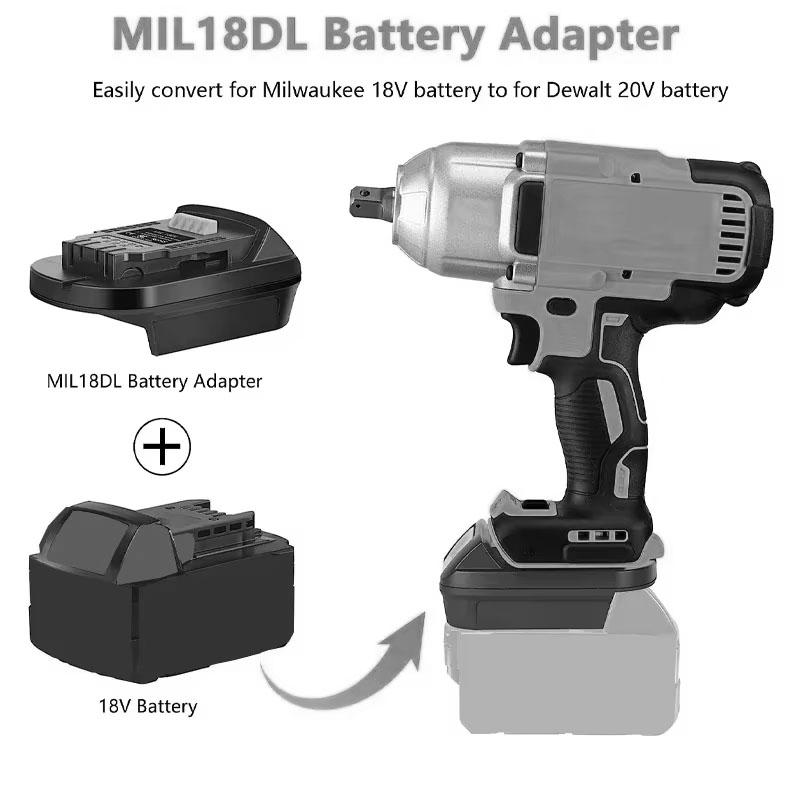 Адаптер-преобразователь батареи для Milwaukee/Dewalt/Makita/Bosch 18V 20V литий-ионный аккумулятор адаптер для электроинструмента инструмент для преобразования
