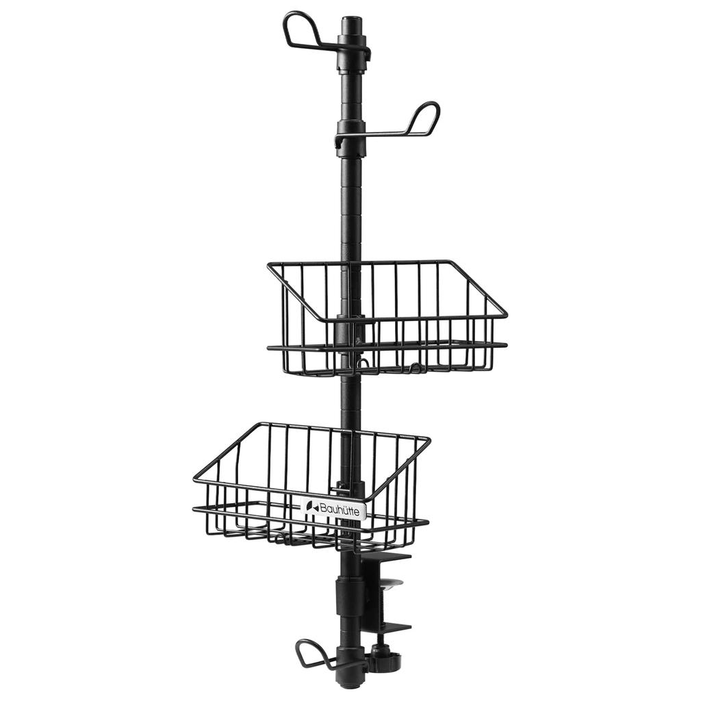 Bauhutte Headset Tower Headphone Stand Controller Stand Tabletop Under Desk Storage Clamp Fixed () BHP-S200-BK