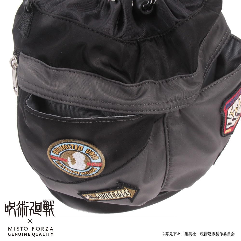Shoulder Jujutsu Kaisen Collaboration Patch Model 2Way TOOL BAG FMJ10 Black Black [Mistforza]