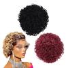 Женский короткий афро вьющийся парик Пушистые натуральные панк-высокотемпературные волокна Жаропрочные женские черные винно-красные светлые волнистые синтетические волосы