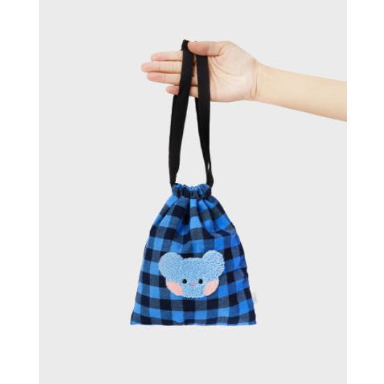BT21 Минини Базовый Чехол-Шнурок В Клетку