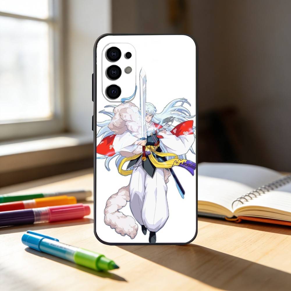 A-Аниме I-ИНУЯША C-Милый Чехол Для Телефона Для Samsung S25,S24,S21,S22,S23,S30,Ultra,S20,Plus,Fe,Note,10,9,5G Черный Чехол