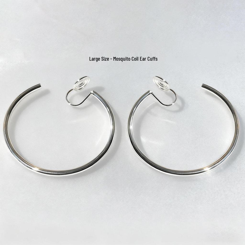 Серьги-клипсы в стиле 80-х в гонконгском стиле красного и синего цвета для непроколотых ушей – Высококлассные французские роскошные серьги-кольца