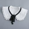 Vintage Lapel Fake Collar Shoulder Wraps Shawl Female White Removable Blouse Tops Shirt Detachable Collar Neckwear False Collar