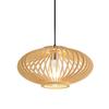KY LEE Lighting Pendant Light, Single Light, Nordic Natural Wood, Perfect for Living Rooms, Dining Rooms, Japanese-Style Rooms, Bedrooms, Entryways,