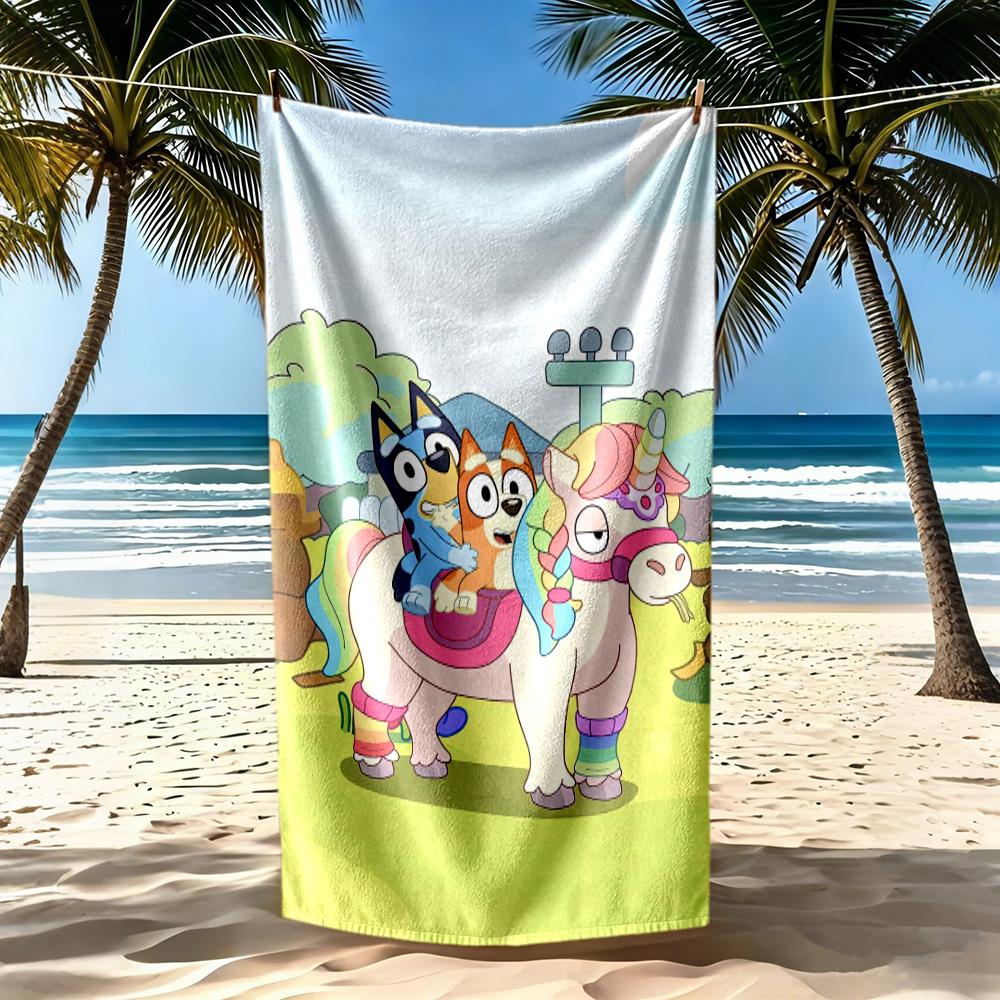 Bruy Theme Beach Towel Soft Durable Quick-Dry Comfortable Lightweight Suitable for Swimming, Gym, Camping, Yoga Vacation