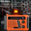 With Flashlight Solar Power Emergency Radio SOS Alarm AM/FM Radio  Disaster Prevention Emergency