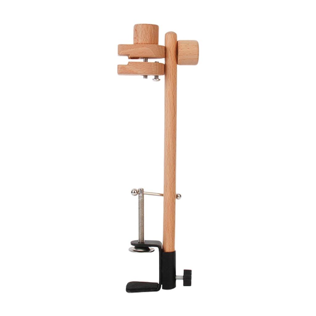 Natural Beech Embroidery Lap clip and clamp Embroidery Hoop Wooden Rack for Projects Supplies Tapestry