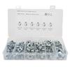 110Pcs T Nuts 1 4in 5 16in 3 8in Steel Corrosion Resistant Galvanized Rustproof Pronged Tee Nut