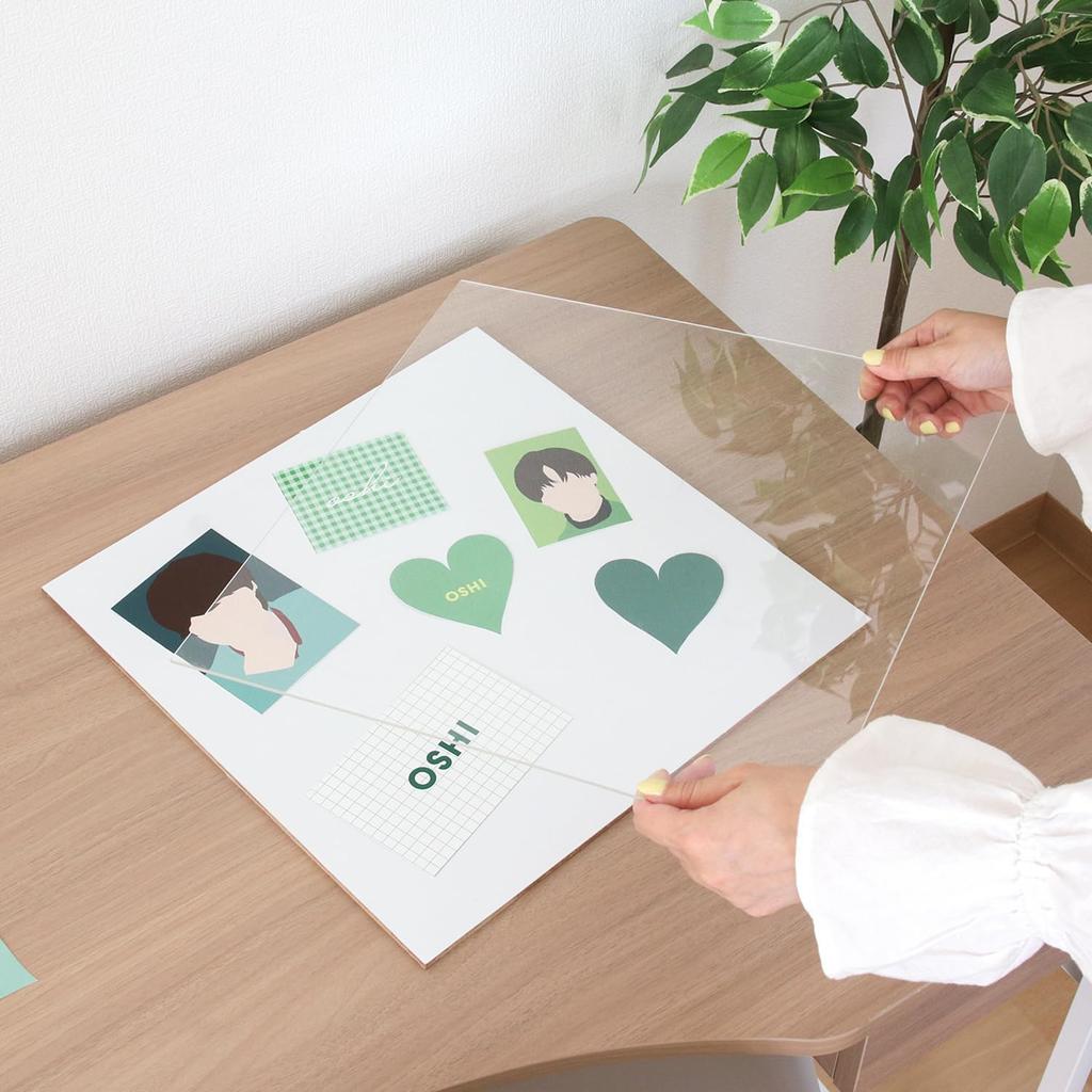 Fuji Boeki Oshikatsu Box Color Box 1 Tier Width x Depth 25 x Height White Oshikatsu Storage Cube Box Penlight Stand Fan Storage 19240 36.6 36.6cm