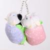Cute creative poached egg hot dog doll pendant plush doll small pendant burger dog plush toy doll