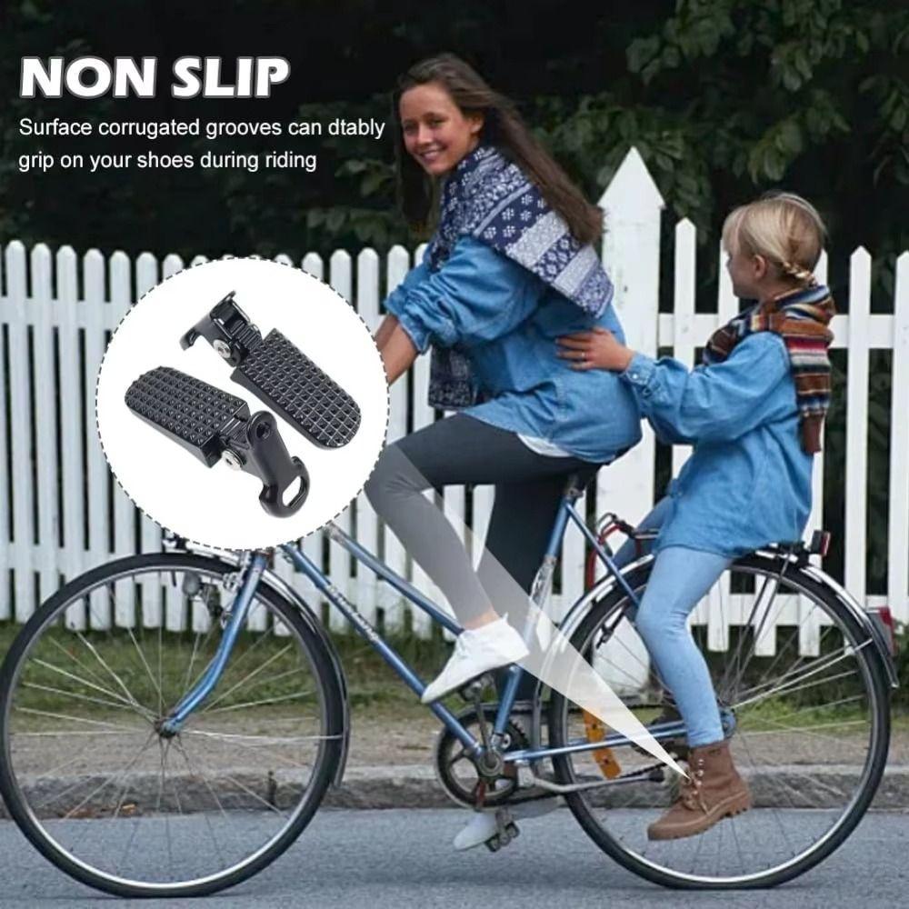 Anti Slip Surface Bicycle Rear Foot Pegs Aluminum Zinc Zinc Alloy Passenger Footrests Motorcycle