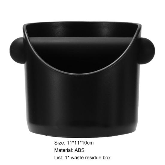 Oblique Mouth Coffee Knock Box Non-slip Base Removable Bar Splash-proof Shock-absorbent Space Saving Espresso Dump Bin for Cafe