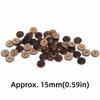 200pcs Wooden Sewing 2 Holes Coconut Shell Buttons Coconut Brown Sewing Buttons Exquisite Craft Buttons Clothing Decorations