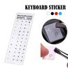 Наклейка для русской кириллической клавиатуры, прозрачный фон, универсальная ПВХ, для ноутбука, блокнота, настольного компьютера, механической клавиатуры, сменный стикер