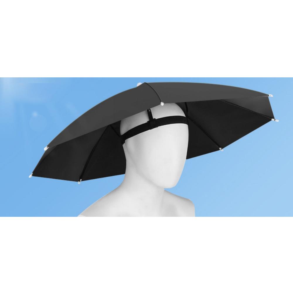 Рыболовная шляпа-зонт с эластичной повязкой на голову. Портативная рыболовная шляпа. Очень полезна при садоводстве и отдыхе на свежем воздухе.