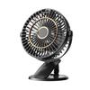 USB Rechargeable Clip-On Fan with Speed Display - 360° Rotating Portable Mini Desk Fan